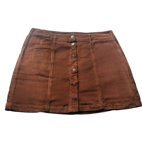 American Eagle Outfitters Dresses & Skirts - American Eagle Women's Brown Corduroy High Rise Mini Skirt - Size 16 NWOT